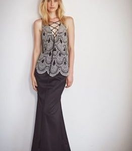 Edgy & Pretty Evening Gown With Gaultier Corset.JPG