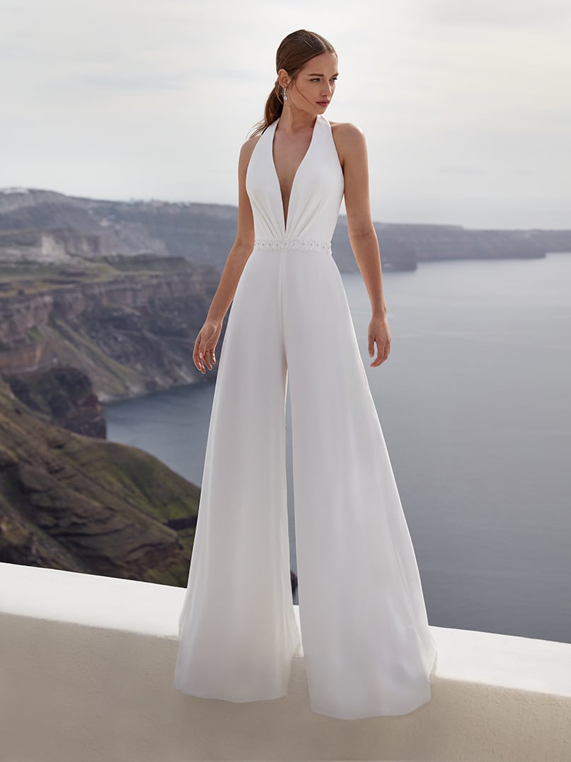 23522/22 Bridal Pantsuit from Nicole Milano