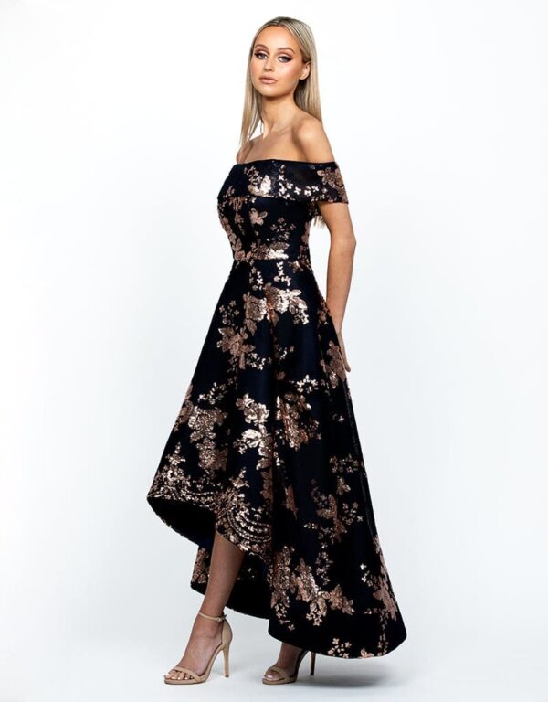Off-Shoulder High-Low Gown with Folded Neckline.JPG