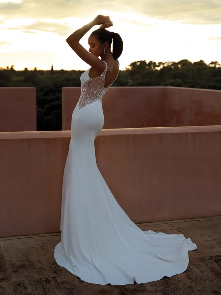 Luxury Crepe and Tulle Mermaid Wedding Dress.JPG
