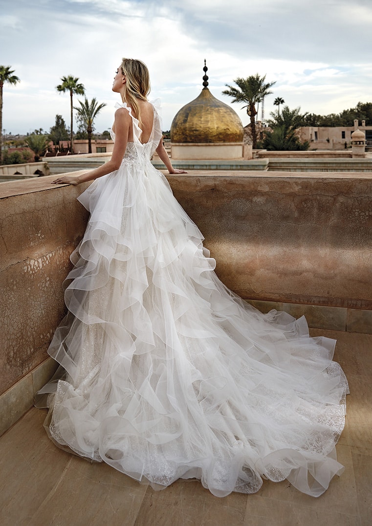 Glitter Tulle Sweetheart Neckline Wedding Gown.JPG