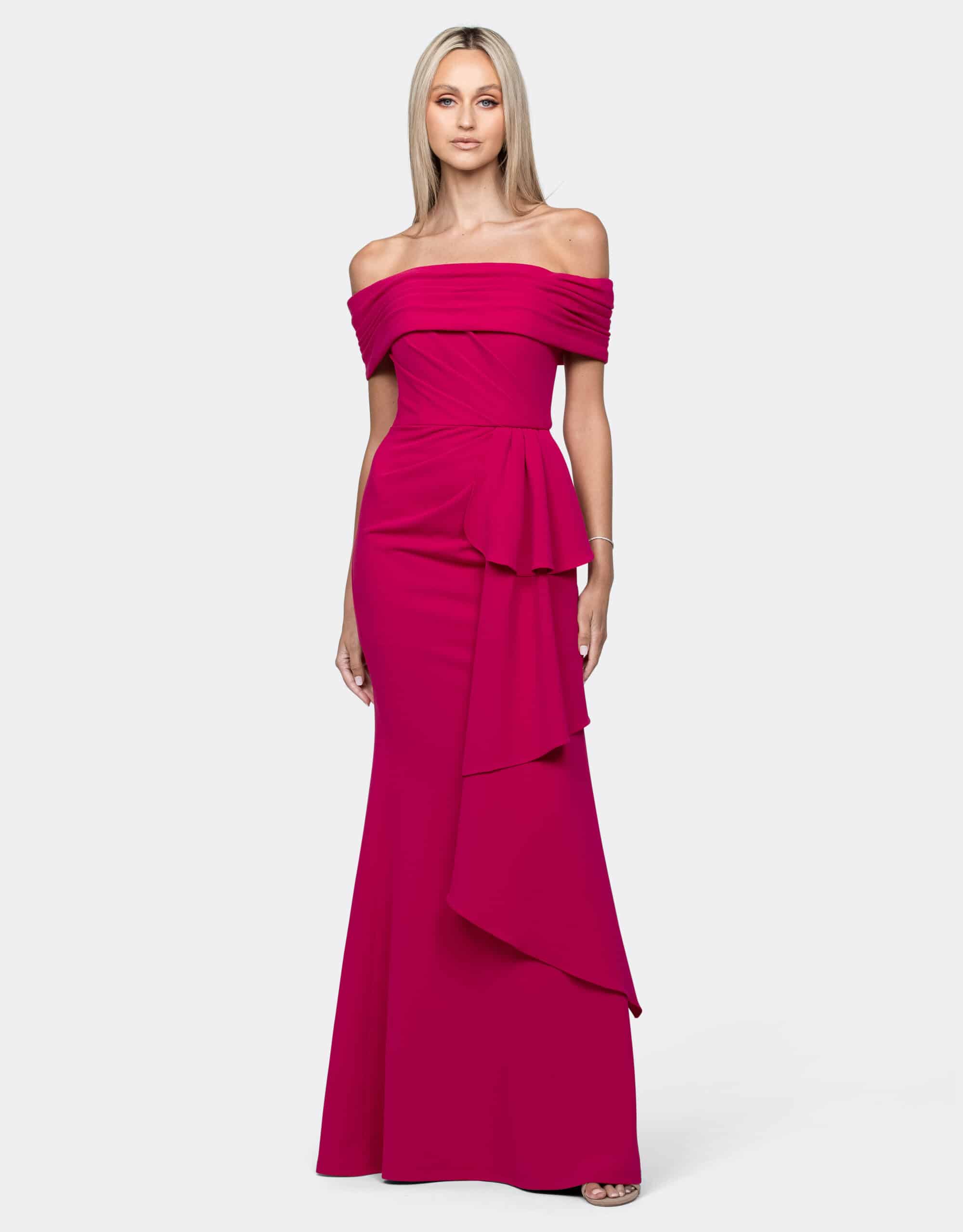 Off-Shoulder Fishtail Gown with Draped Overlay.JPG