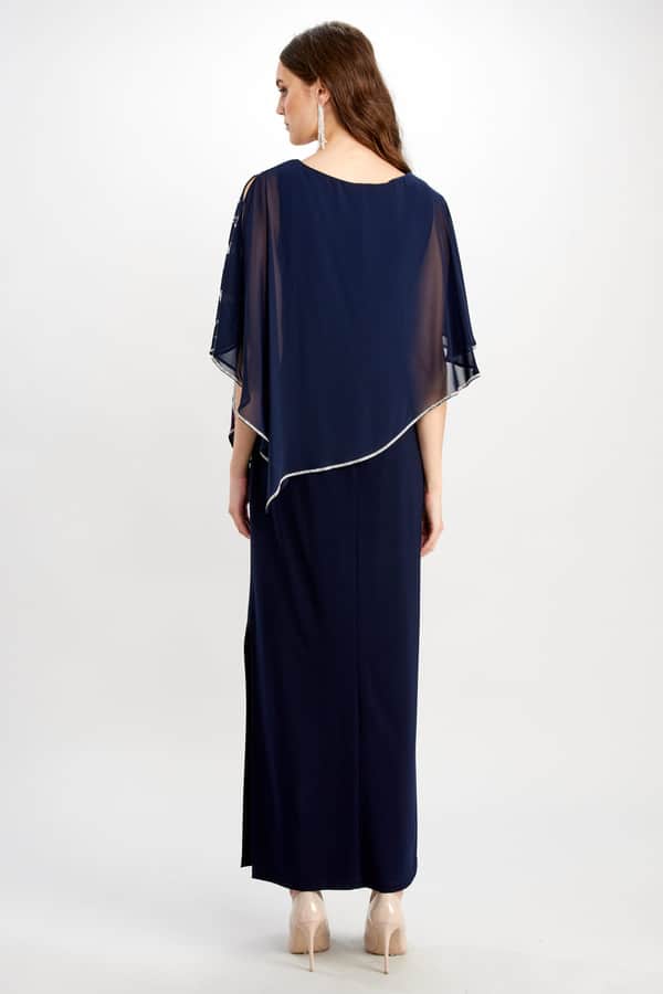 Full-Length Fitted Gown with Chiffon Overlay.JPG