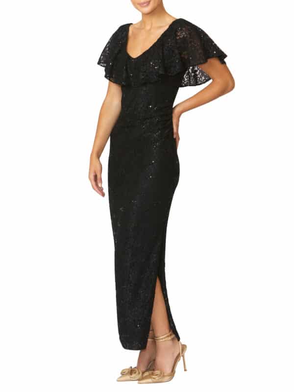 Black Sequin Lace Glamour Gown.JPG