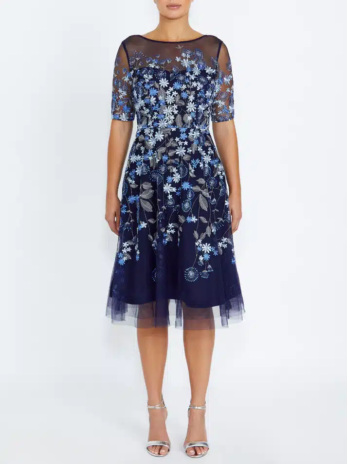Navy-floral Midi Dress ACDR36.JPG