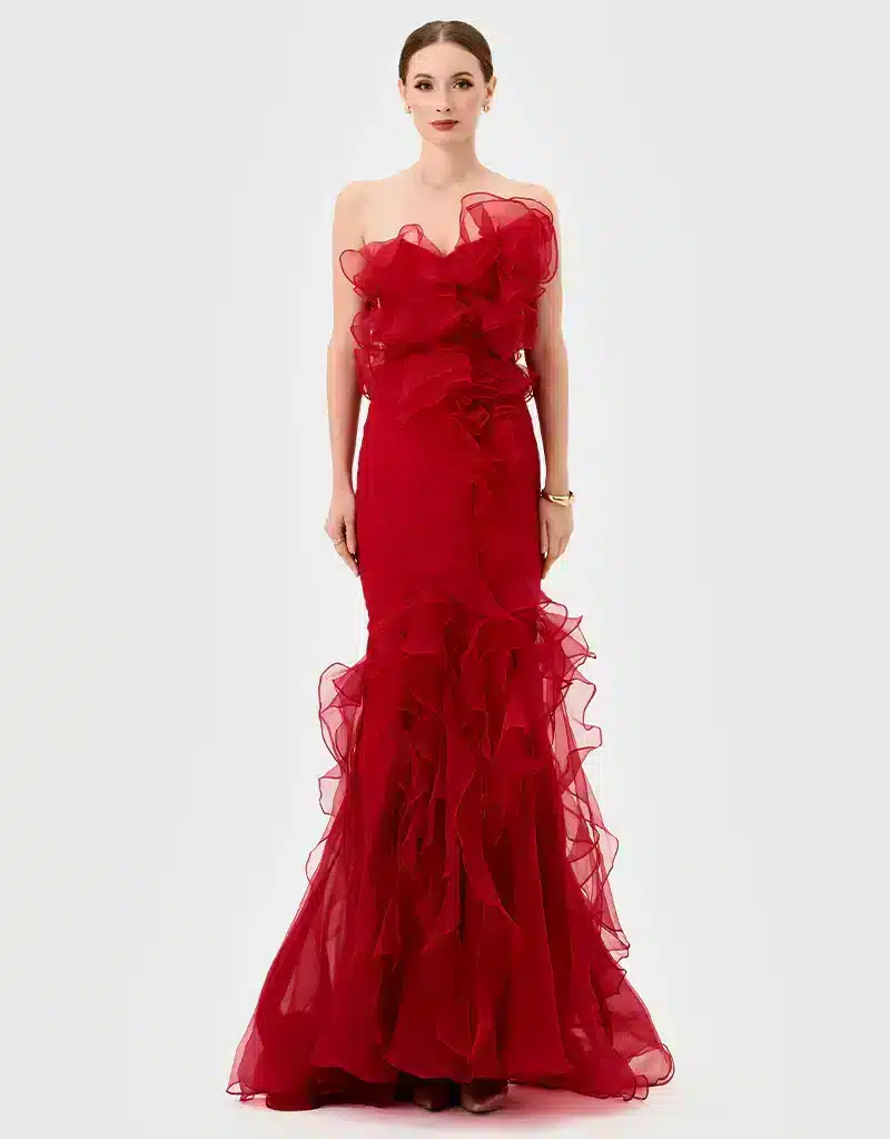 STRAPLESS RUFFLE GOWN B8261L.JPG