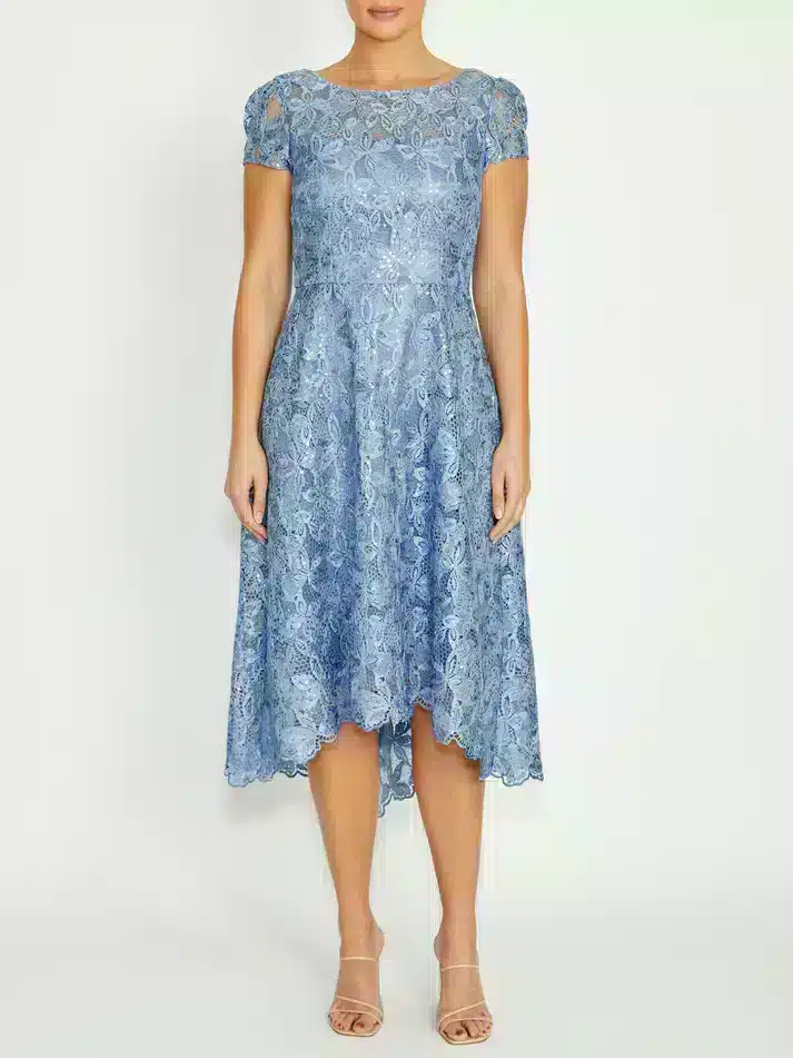 Sky Blue A-Line Dress ACDR41