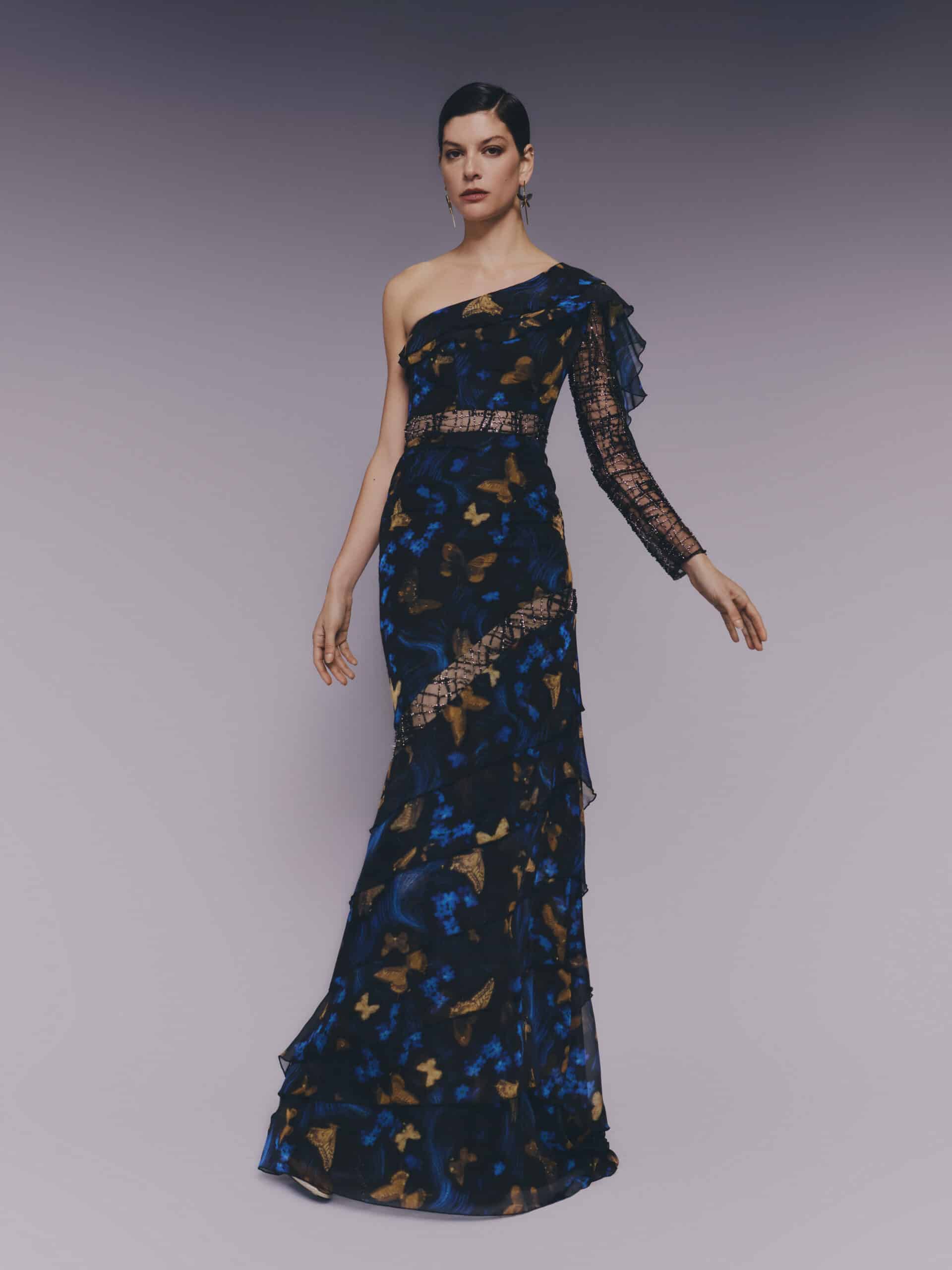 Butterfly & Floral One-Shoulder Mermaid Gown PNDR2.JPG