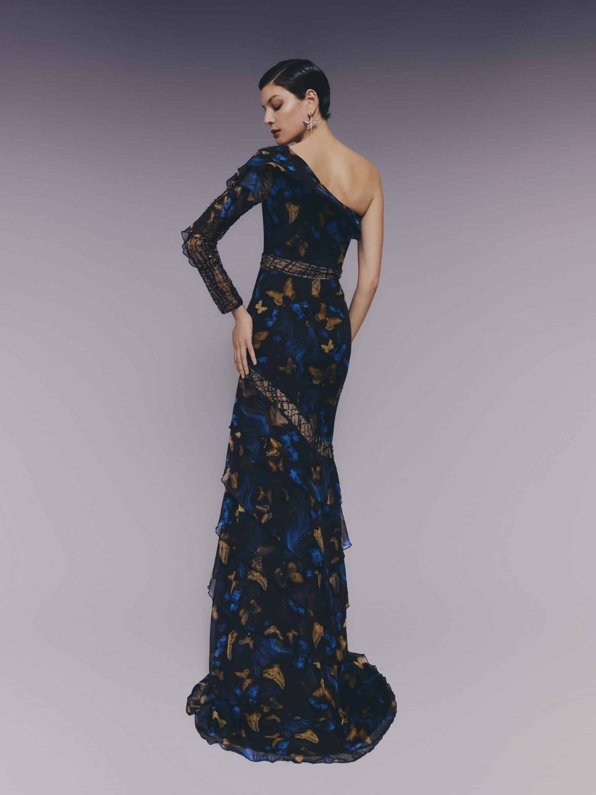 Butterfly & Floral One-Shoulder Mermaid Gown PNDR2.JPG