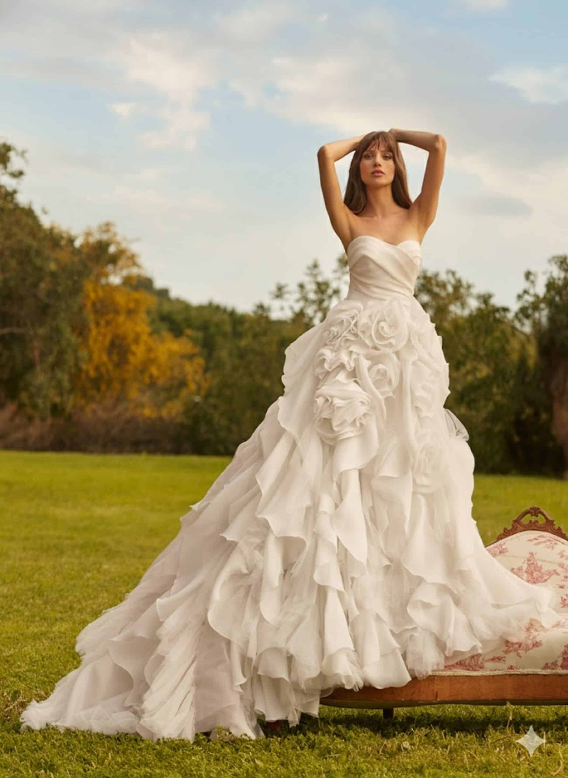 Sweetheart Organza Princess Wedding Gown.JPG