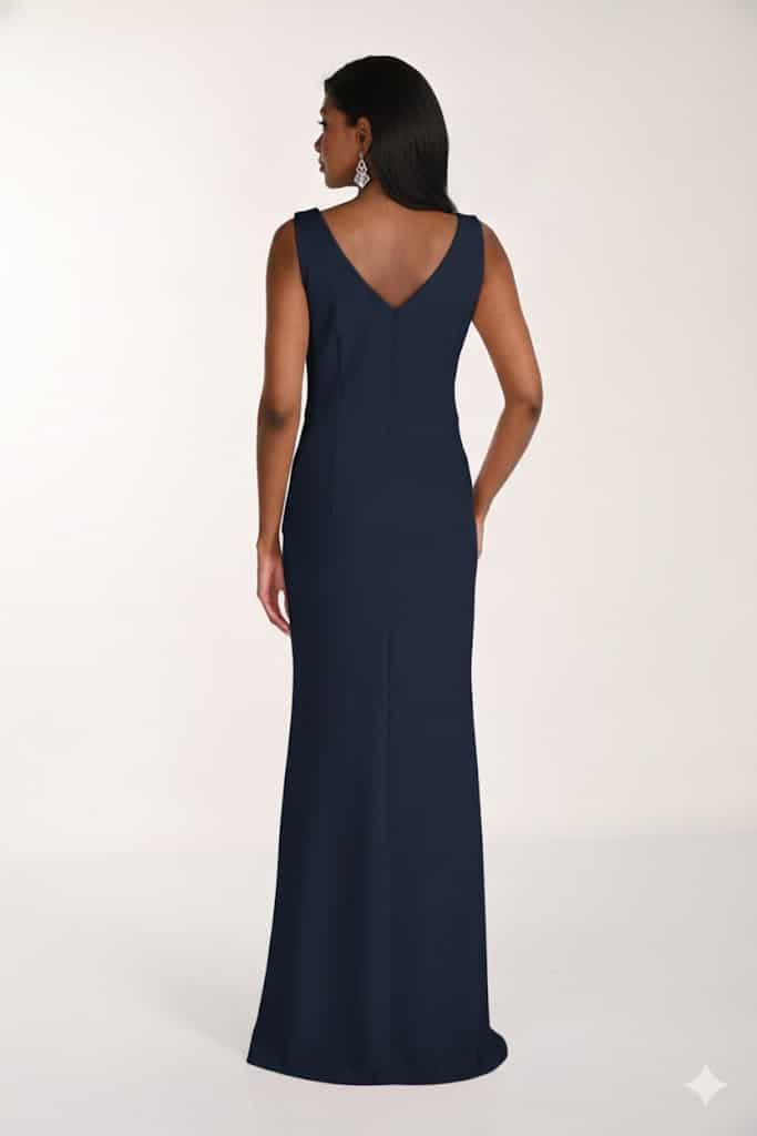 Long Dress with Square-Neckline FLDR56.JPG