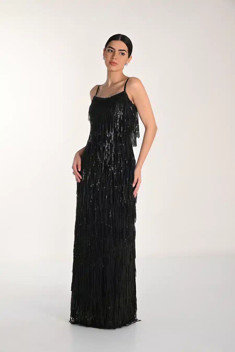 Tiered Tassel Long Dress FLDR64.JPG