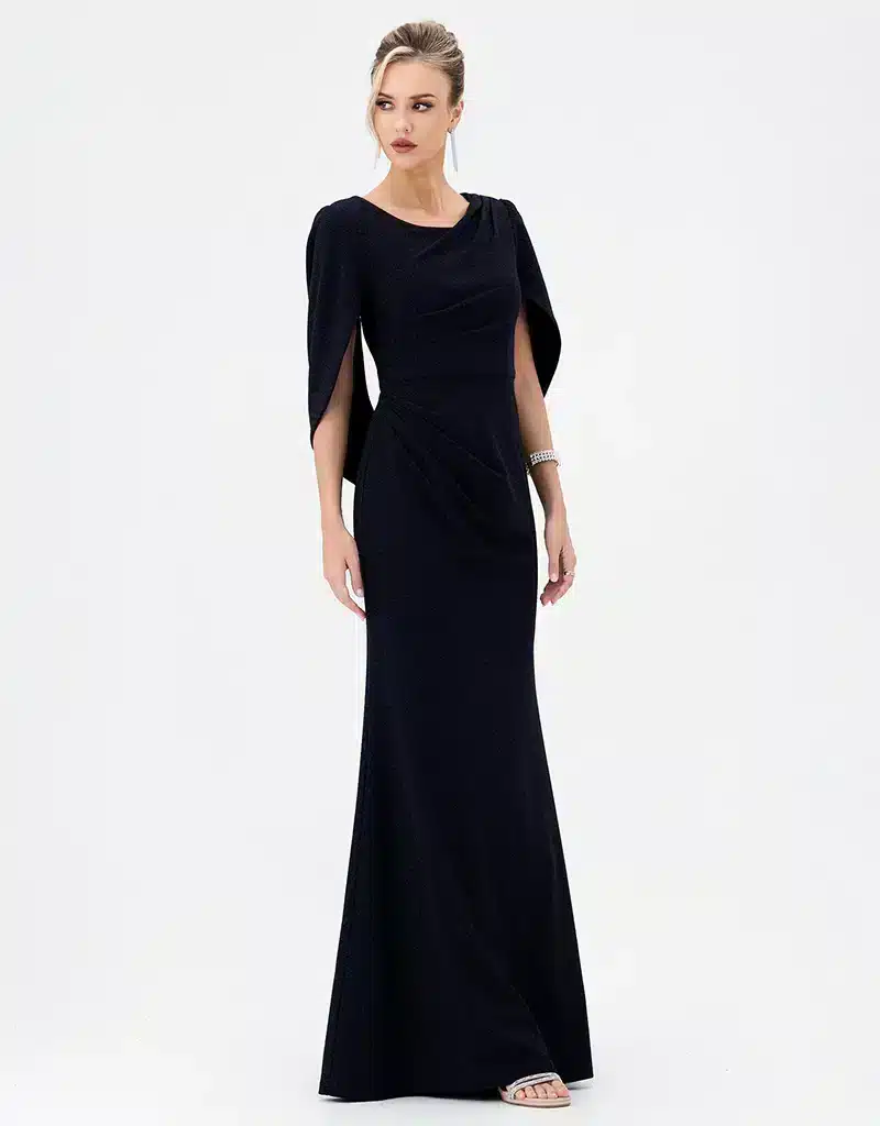 Cape Back Fishtail Maxi Dress BL840407.JPG