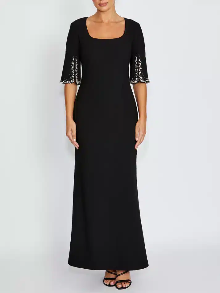 stretch scuba crepe gown ACDR46.JPG