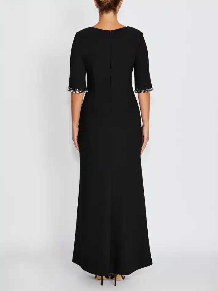stretch scuba crepe gown ACDR46.JPG