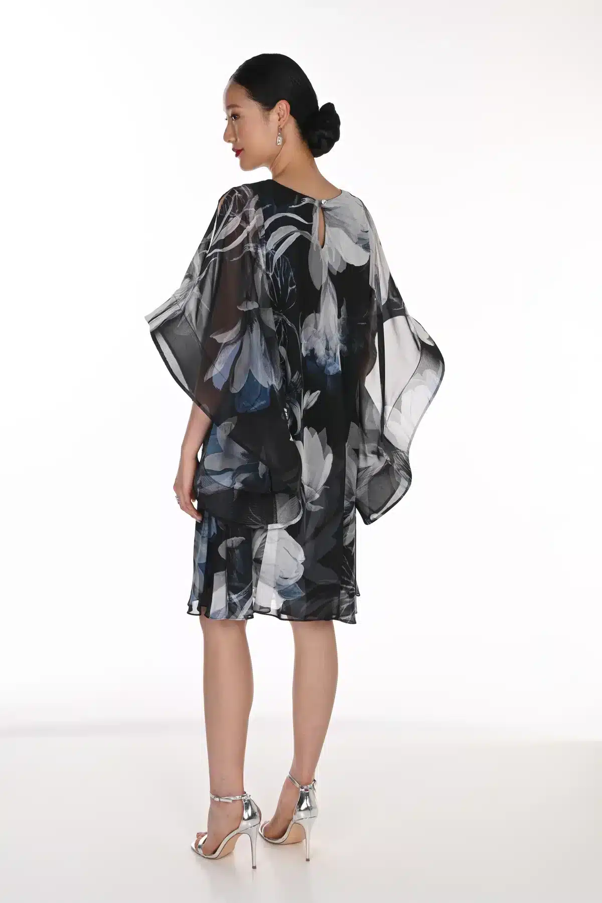 Chiffon Georgette Knee-Length Dress FLDR80.JPG